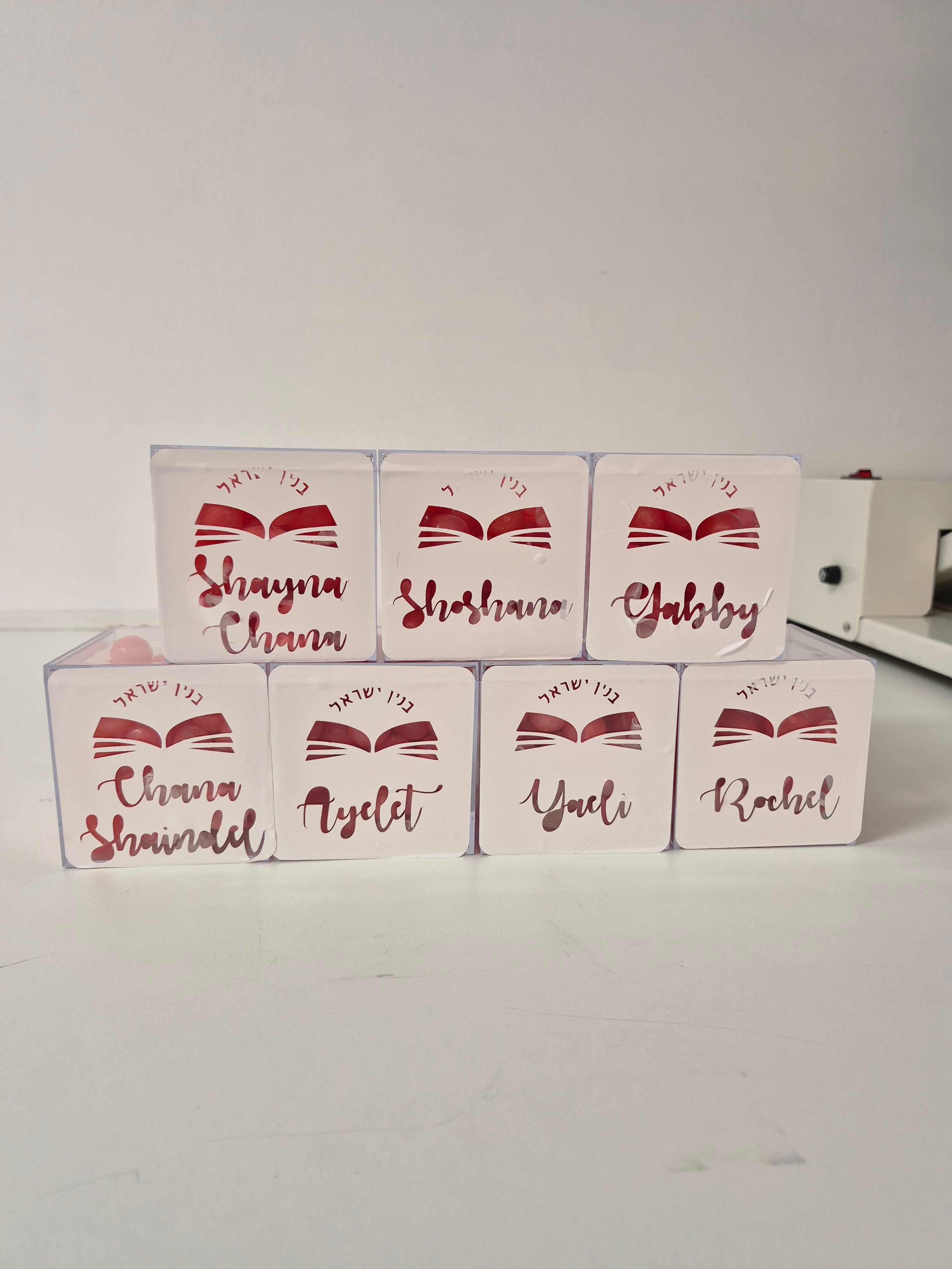 Clear acrylic boxes