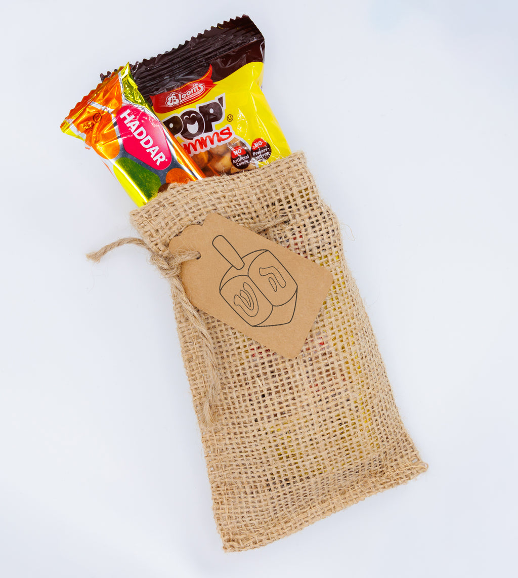 Chanukah Burlap Pekelach