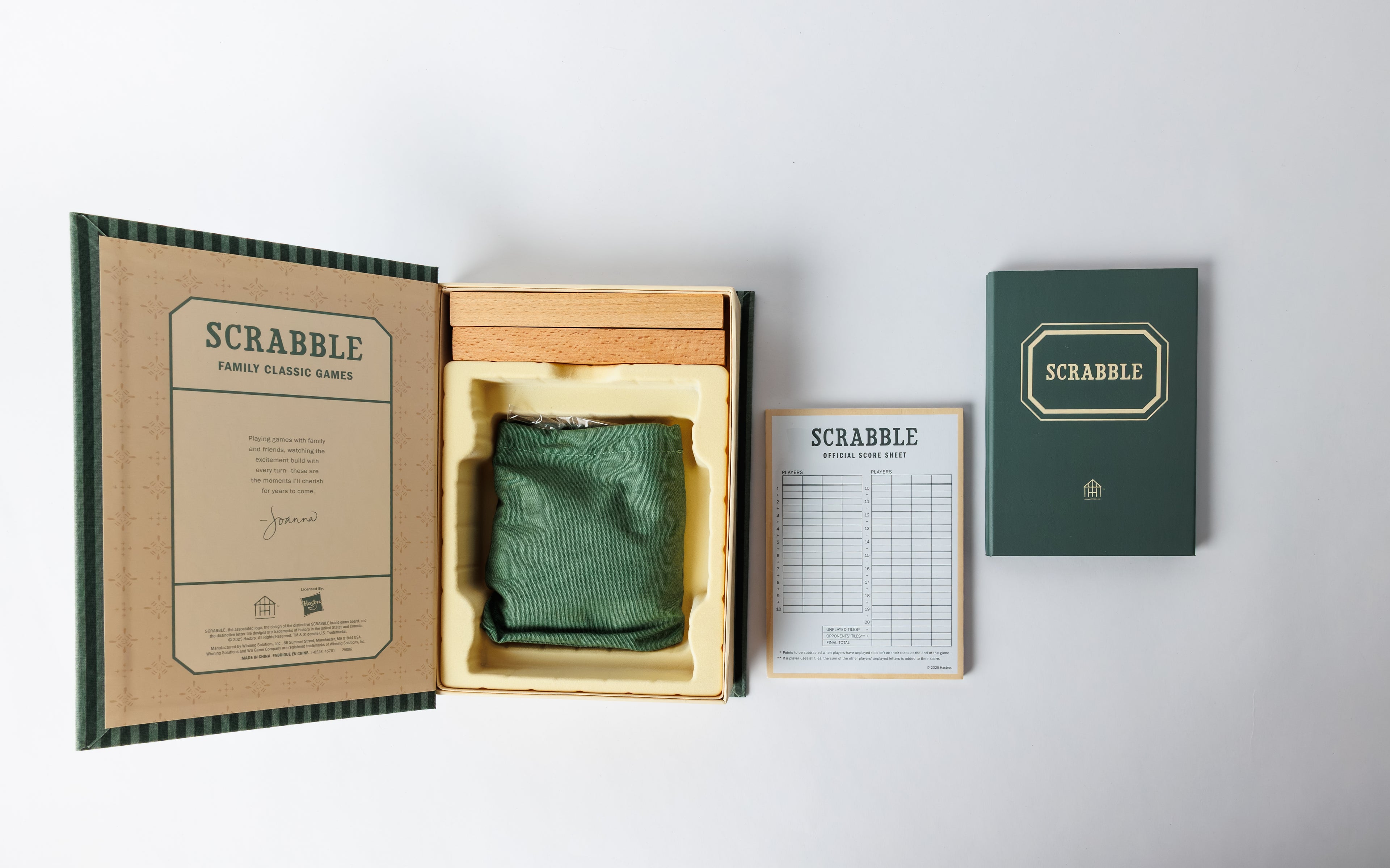 Scrabble Bookshelf Game