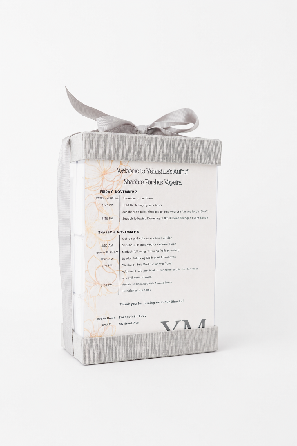 Silver Box with Ribbon
