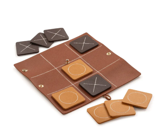 Leather Tic Tac Toe Board